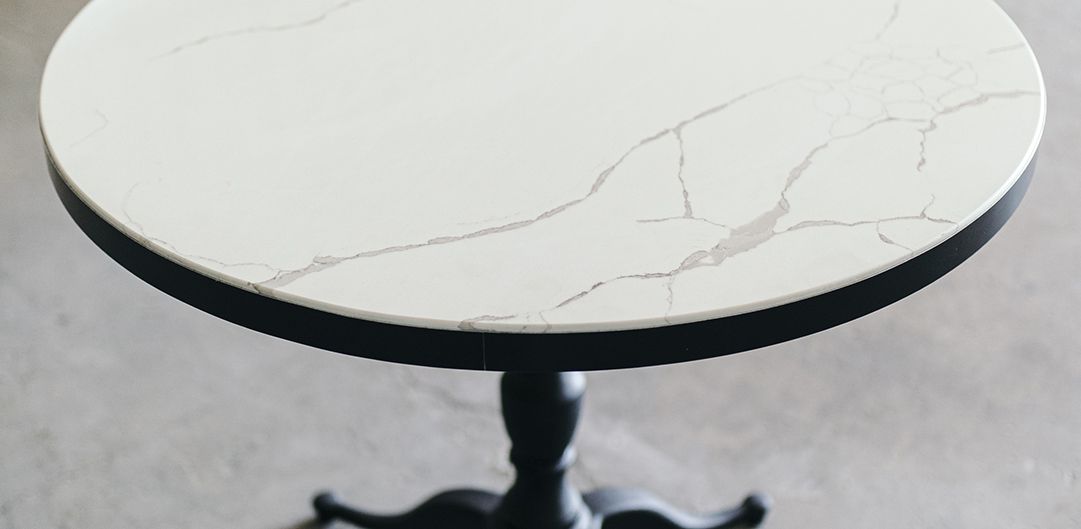 Handmade Vintage Quartz Tables by Greg Pilotti Furniture Maker