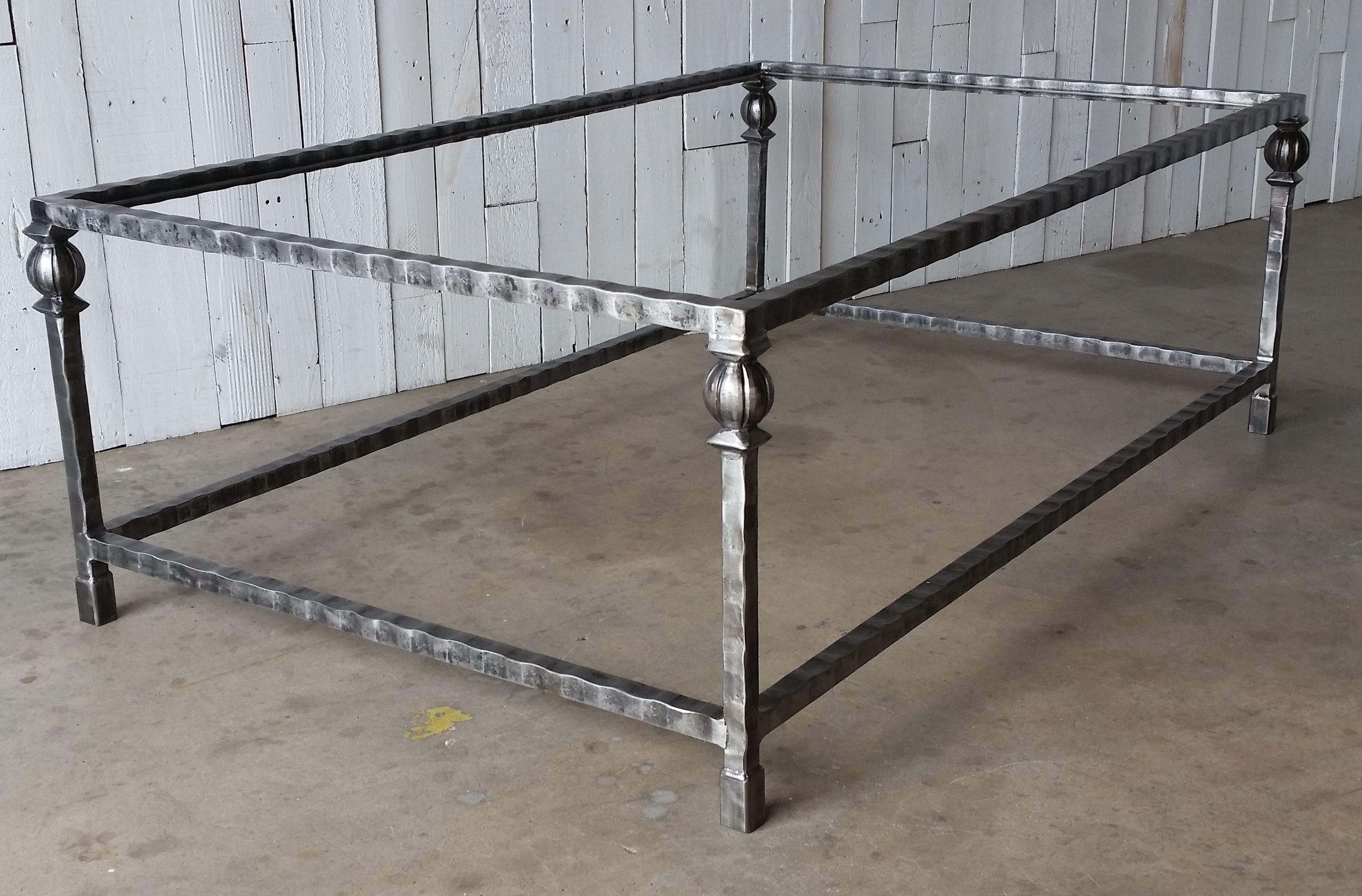 Hand Made Hammered Metal Coffee Table by Urban Ironcraft