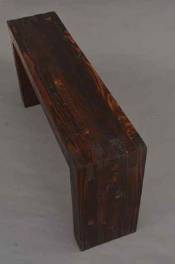 Custom Made Reclaimed Wood Bench Or Narrow Coffee Table