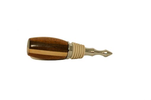 Custom Made The Barrel Bottle Stopper Maple, Walnut, And Mahogany