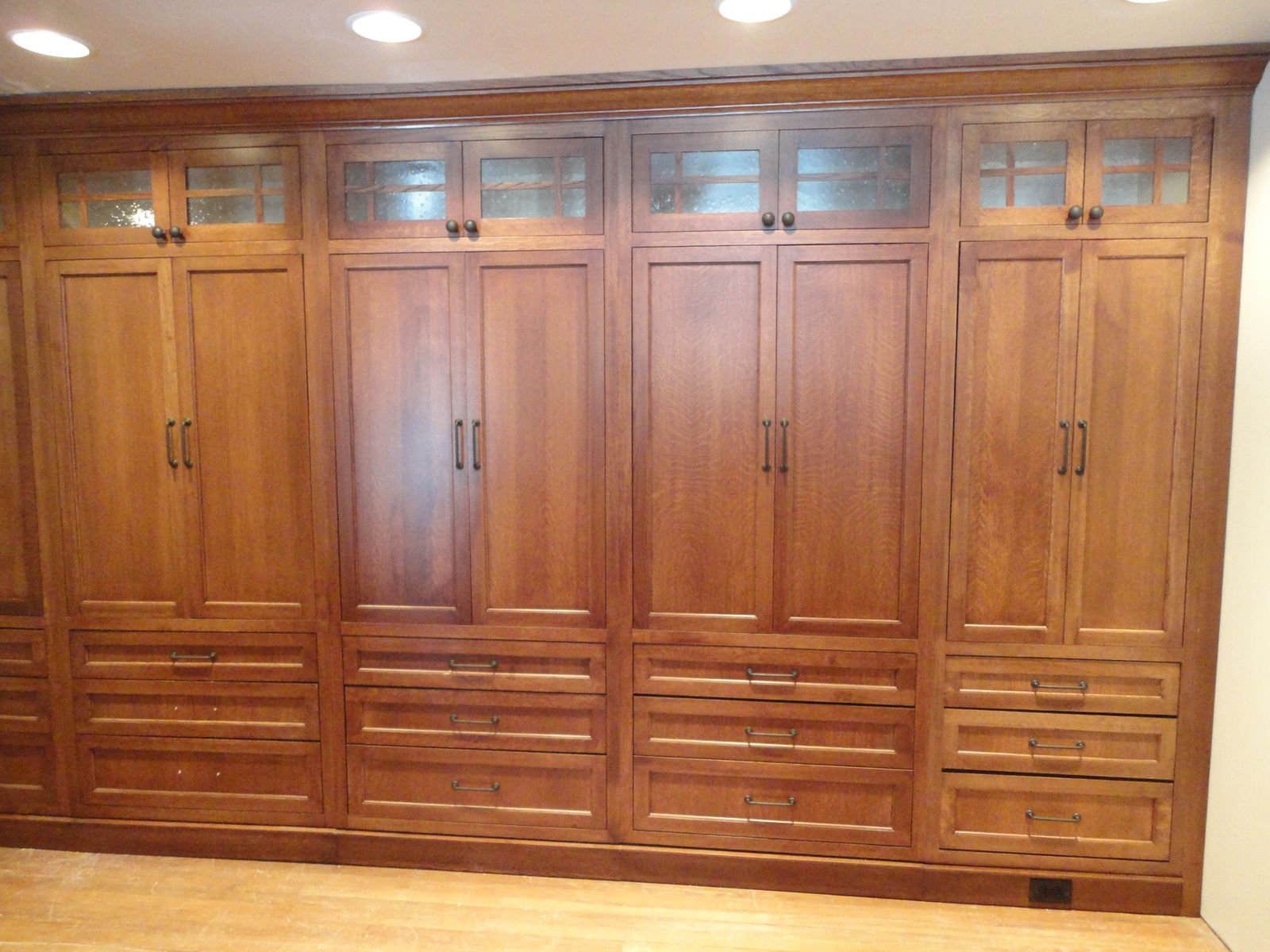 Custom Made White Oak Wardrobe Closet by Oak Mountain Custom Woodwork