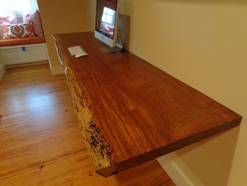 Custom Made Desk, Shelves And Barn Door