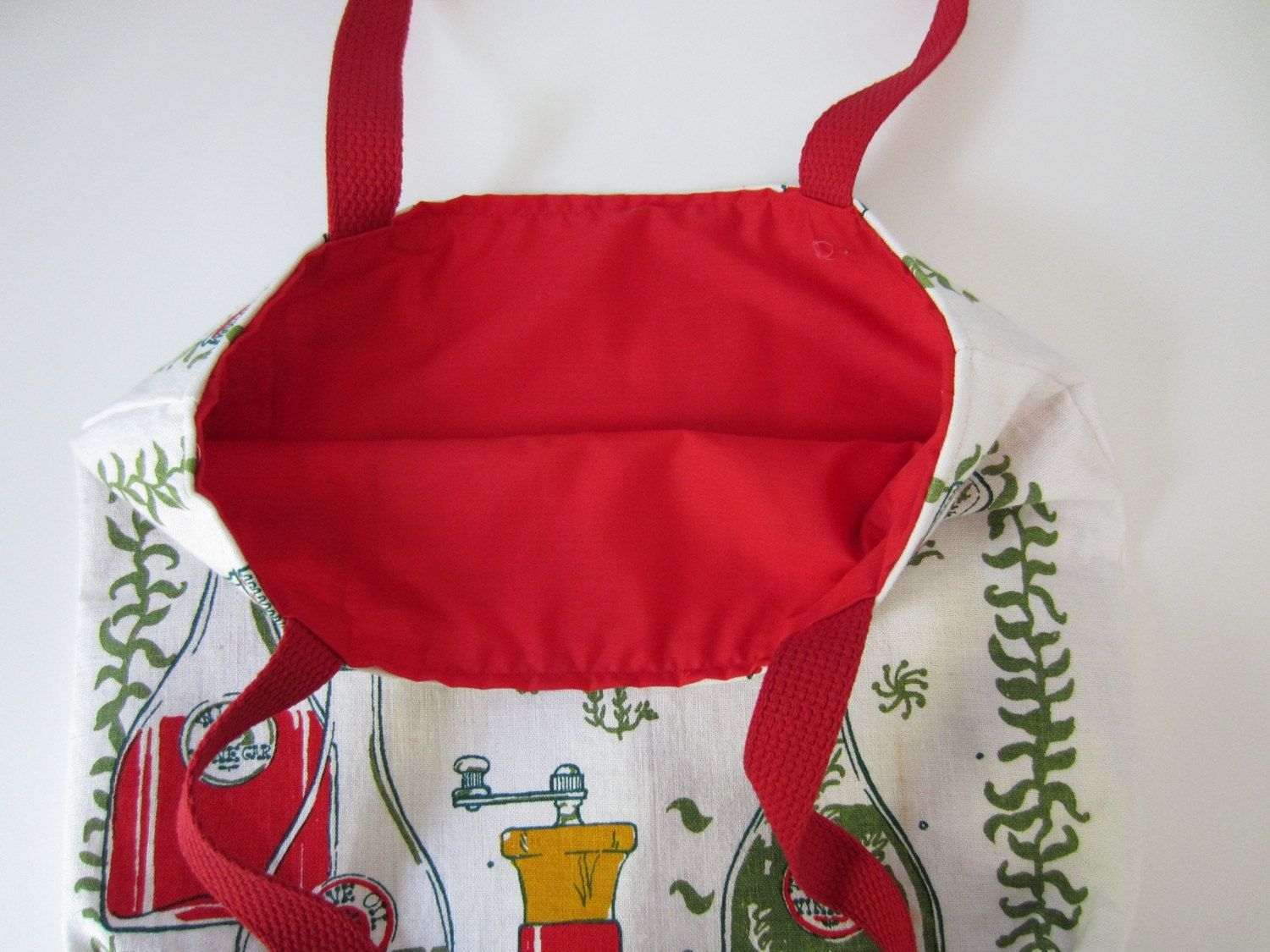 Hand Crafted Upcycled Tote Bag Made From A Vintage Kitchen Towel by ...