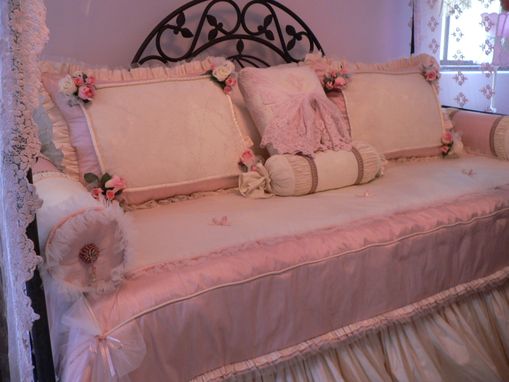 Custom Made Bedding With Silks, Lace And Tulle Galore