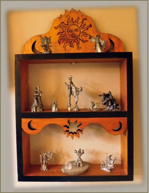 Custom Made Custom Shelves,Wall Shelf, Display Shelf, Shadow Box Shelf,Sun And Moon Wall Art,Shelves,Spice Rack