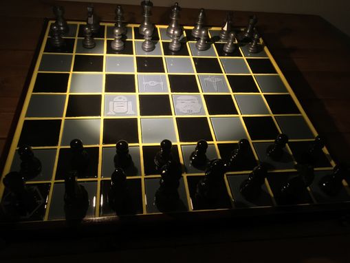 Custom Made Star Wars Inspired Chess Board