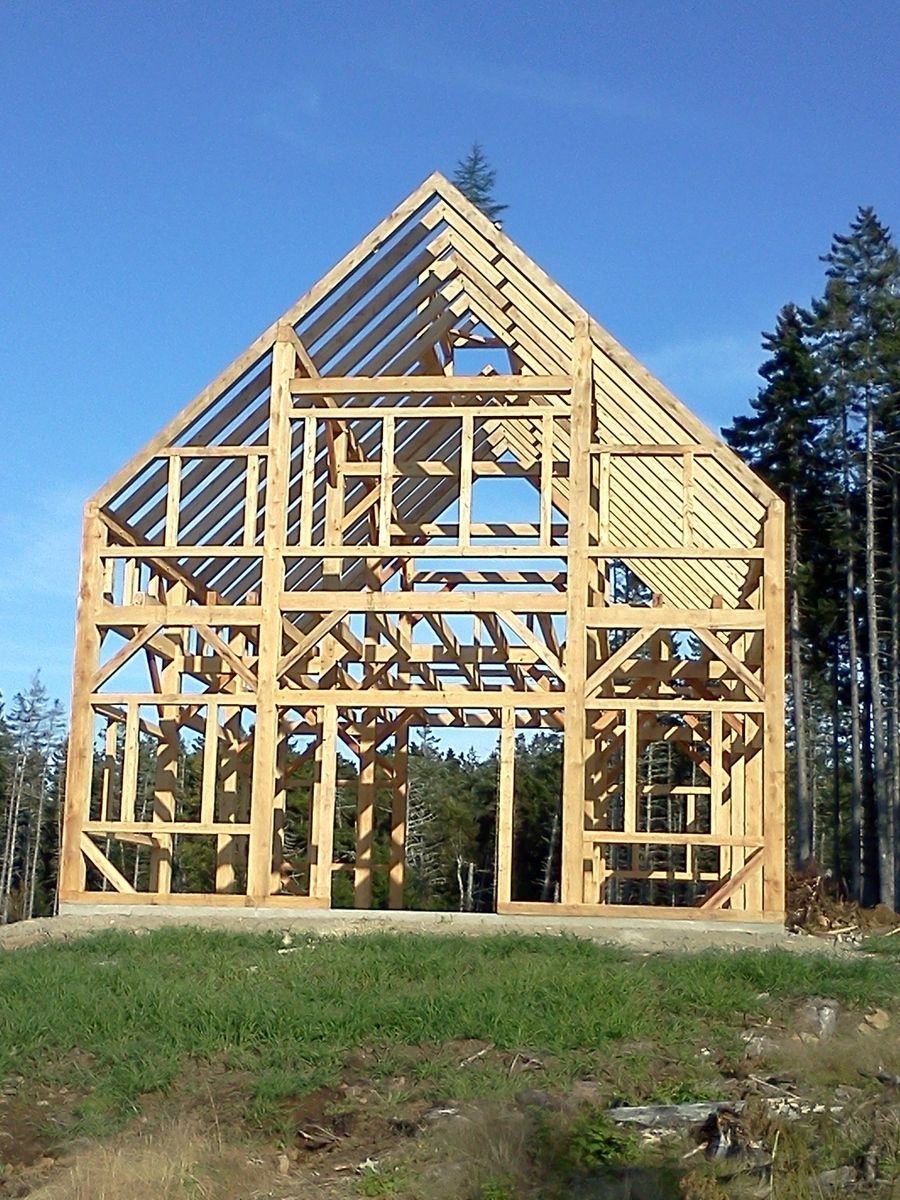 Custom Made 30' X 40' Timber Frame Barn W/ 6' X 12' Clerestory by Black ...