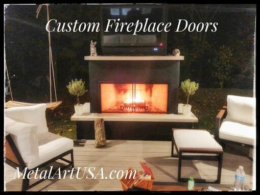 Custom Made Fireplace Doors