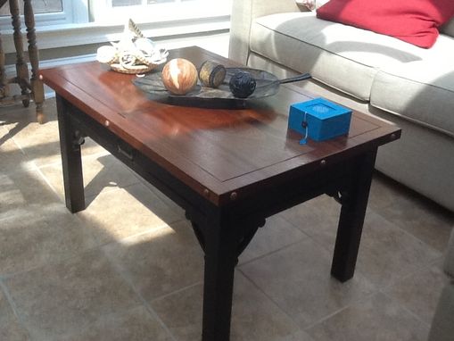 Custom Made Mahogany And Ash Coffee Table