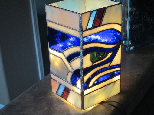 Custom Made Seahawks Lighted Vase