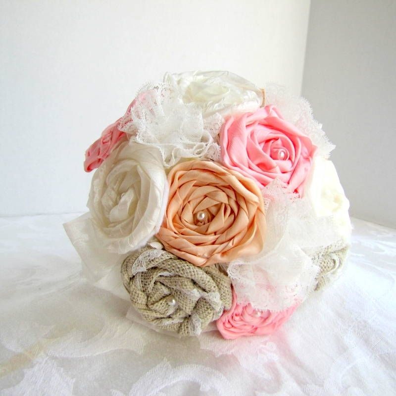 Custom Silk Ribbon Flower Bouquet by Angela's Artistic Bouquets ...