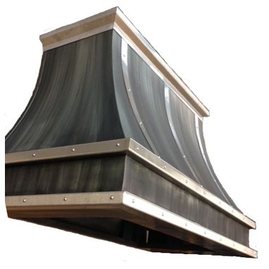 Custom Made Zinc Range Hood Style 1