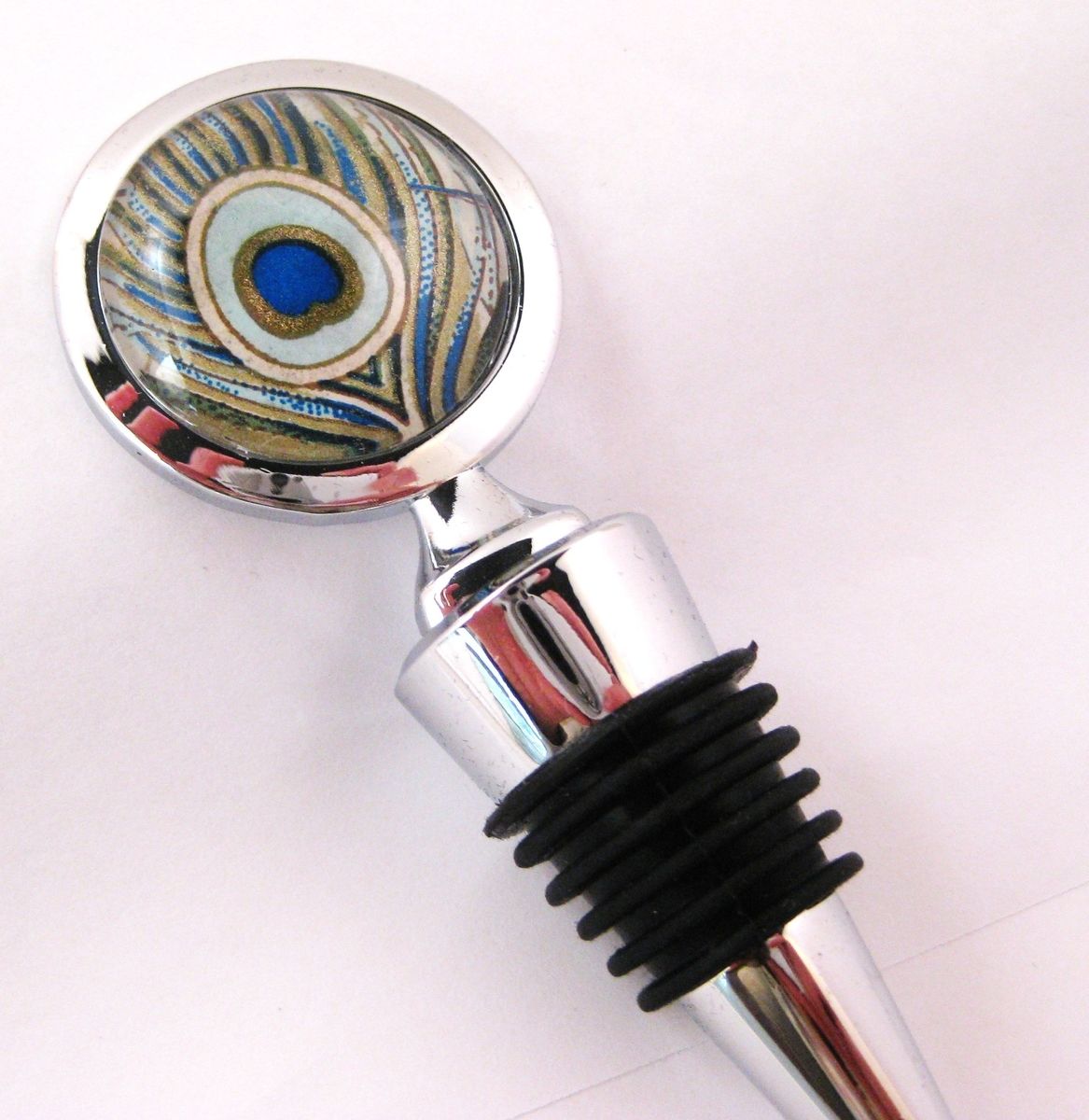 Hand Crafted Wine Stopper With Custom Design by Glassology