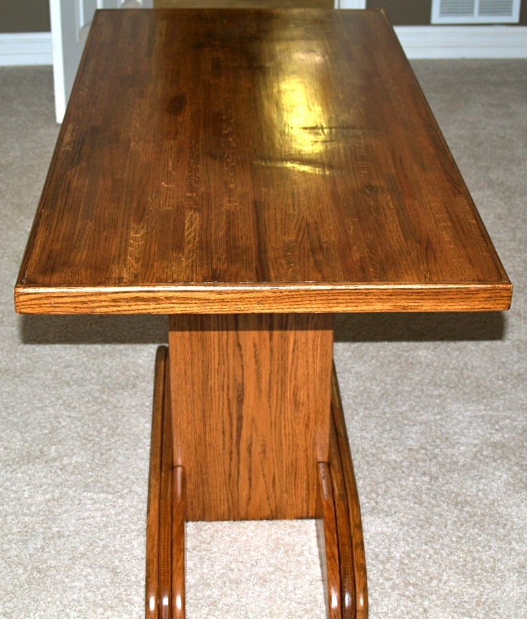 Handmade Oak Dining Table by Cannon Custom Woodworking LLC