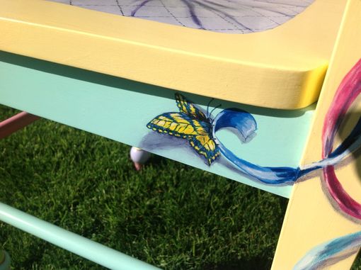 Custom Made Hand Painted Trompe L'Oeil Accent Chair