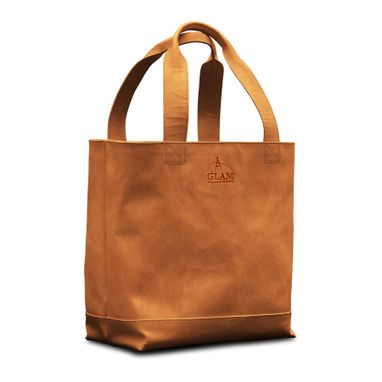 Custom Made Leather Shopping Tote, Shoppers Bag, Classic Italian Handbag