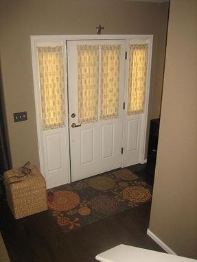 Custom Made Entry Way Curtains For A Customer In Colorado