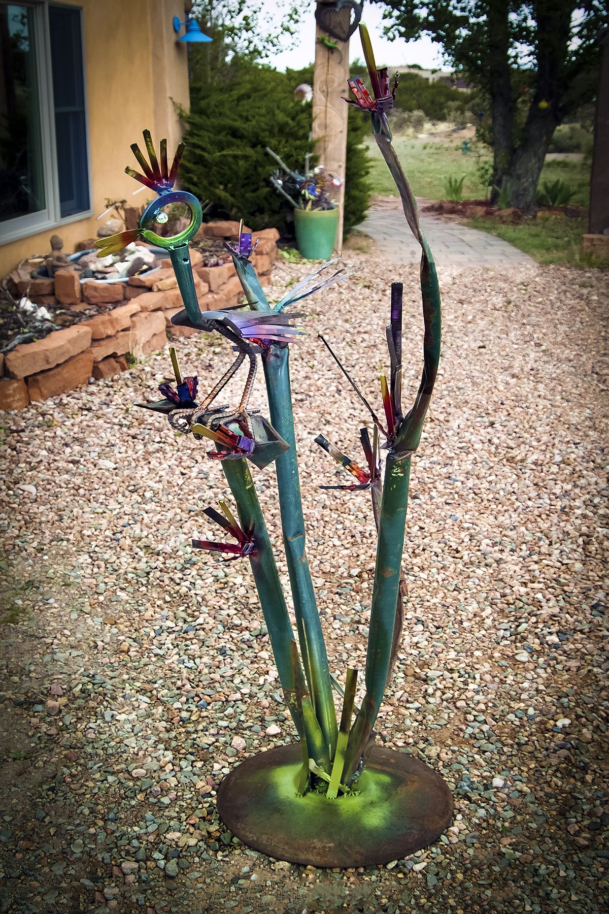 Hand Crafted Garden Art, Home Decor, Custom Sculpture by JunkALicious Art