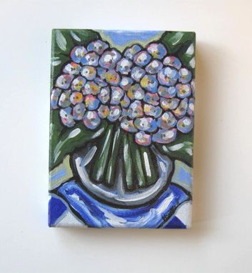 Custom Made Hydrangea Still Life Painting Original Acrylic On Canvas