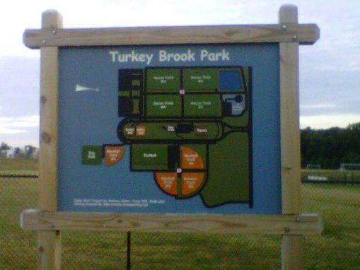 Custom Made Sign / Map For City Park