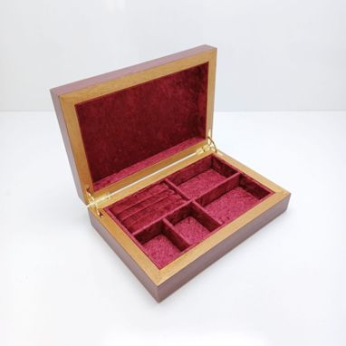 Custom Made Custom Inlaid Wood Jewelry Box