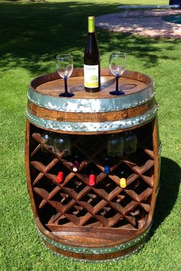 Custom Made Wine Barrel Wine Rack