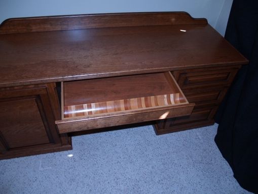 Custom Made Small Desk, Cherry Wood,