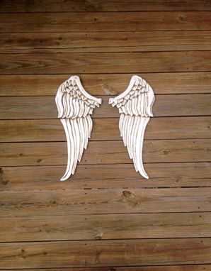 Custom Made Hand Carved Angel Wings & Wood Wall Decor