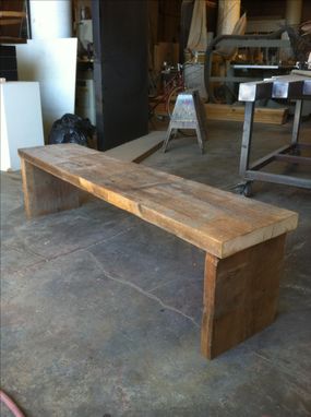 Custom Made Barn Wood Bench