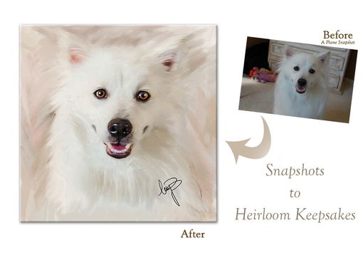 Custom Made Custom Pet Portrait On Canvas-0.75