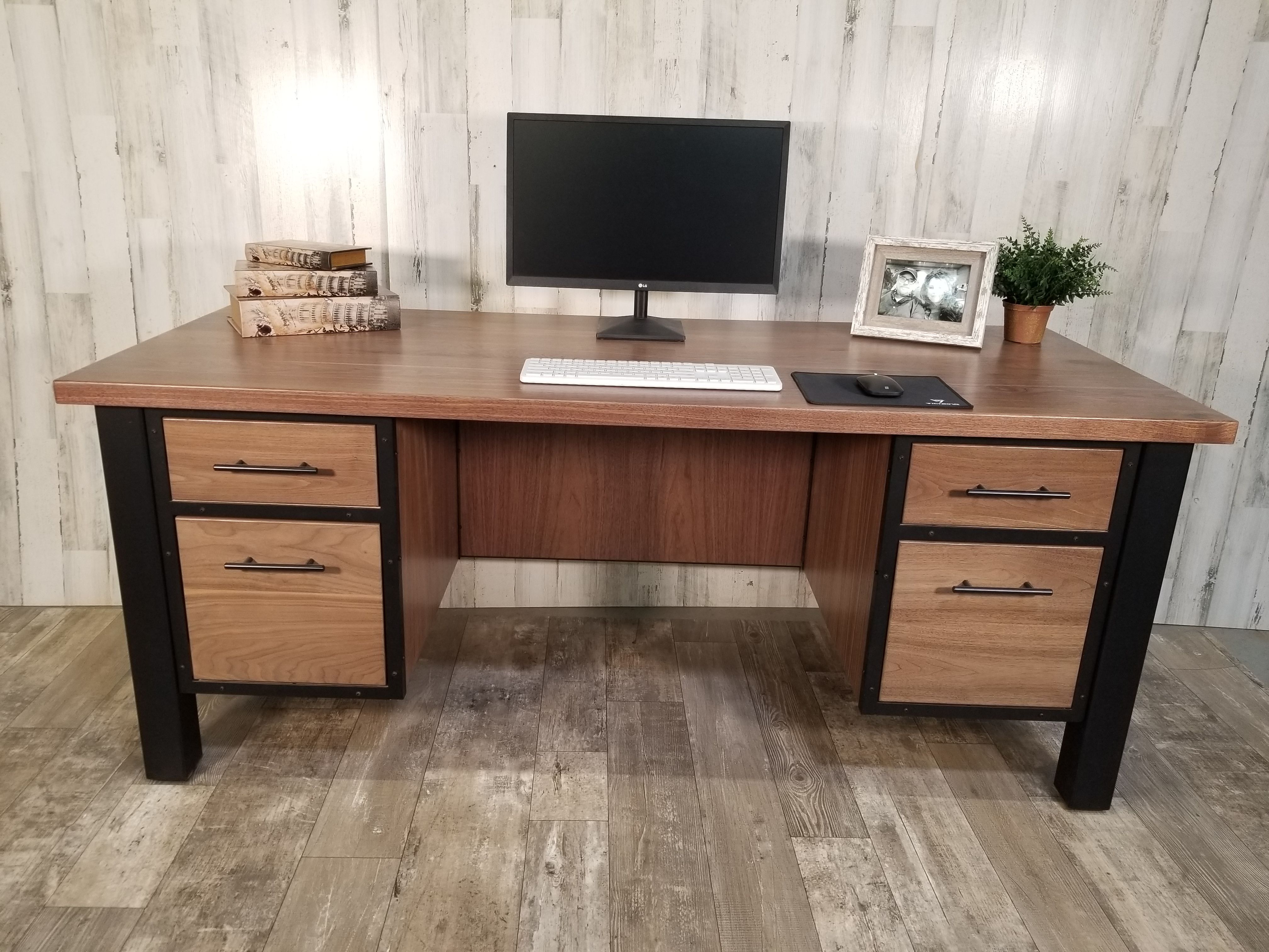 Buy Hand Crafted Office Credenza, Walnut Printer Stand, File