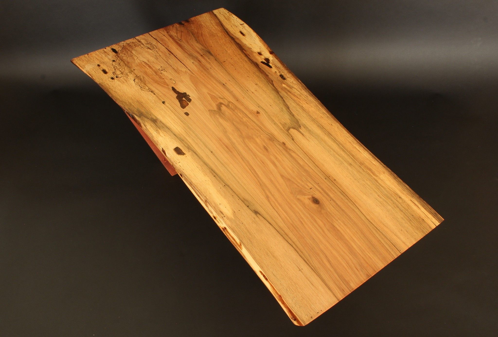 Hand Made Spalted Maple Slab Coffee Table On Sapele Legs by Daniel