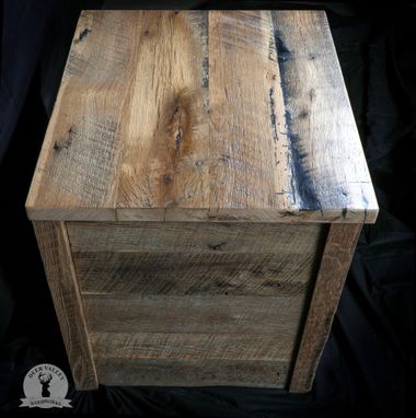 Custom Made Reclaimed Barnwood End Table, Reclaimed Wood End Table, End Table