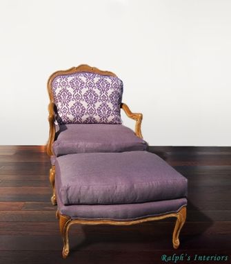 Custom Made Lounge Chair And Ottoman