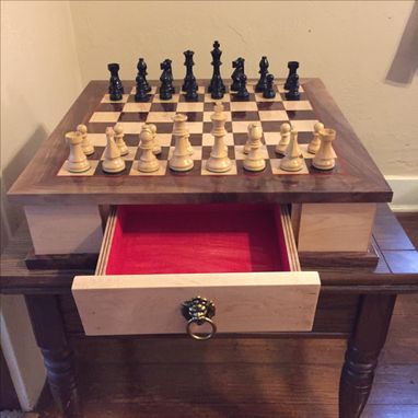 Custom Made Chessboard With Drawers