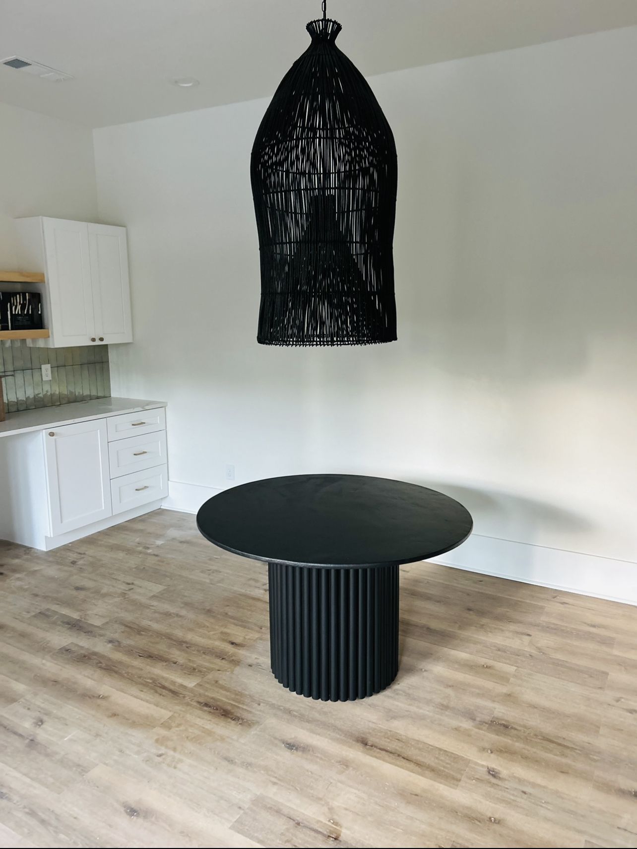 Buy Hand Made Fluted Dining Table, made to order from UrbanRustic