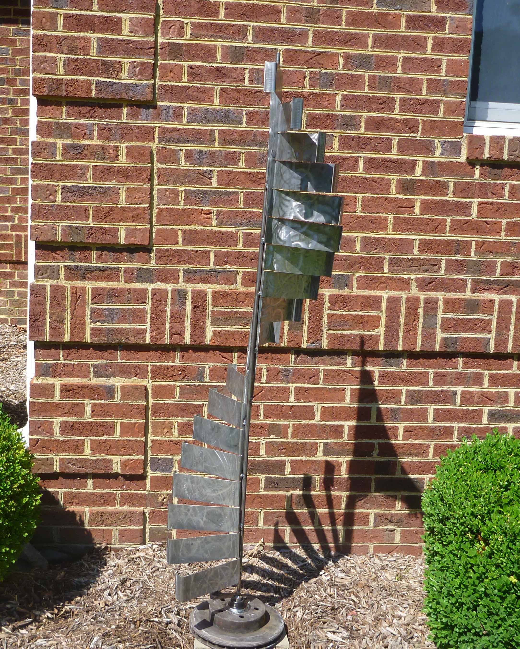 Buy a Custom Made Outdoor Abstract Metal Windmill Rotating Scultpure, Yard Art Or Interior Art