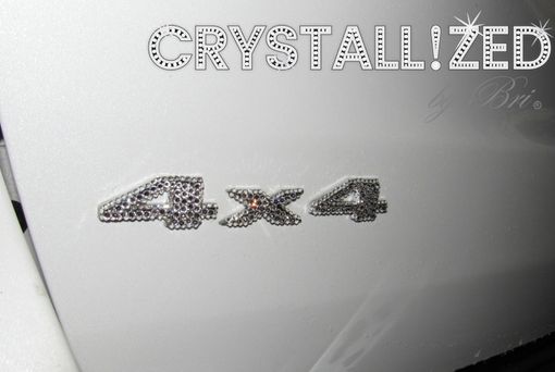 Custom Made Jeep 4x4 Crystallized Car Emblem Bling Genuine European  Crystals Bedazzled