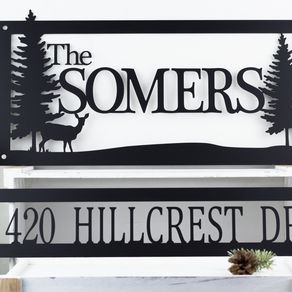 Custom House Numbers And Letters, Large Outdoor Address Signs