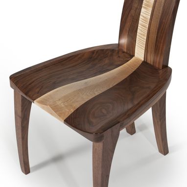 Custom Made Modern Dining Chairs Handmade In Choice Of Wood, Available As Single Or Set Of Chairs "Gazelle"