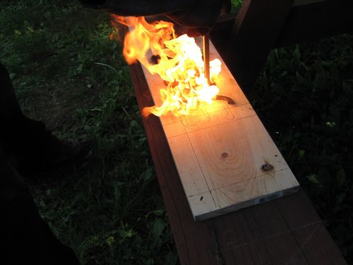 Custom Made Camp Sign - Wood Burnt