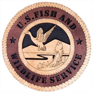 Custom Made U.S Fish And Wildlife Service Wall Tribute, U.S Fish And Wildlife Service Hand Made Gift
