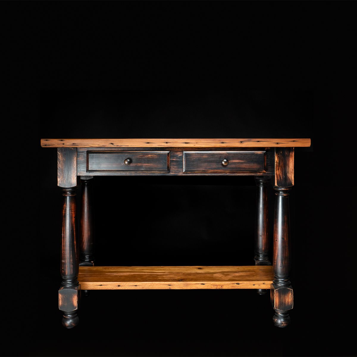 Hand Crafted Reclaimed Wood Kitchen Island by Dovetails and Stitches