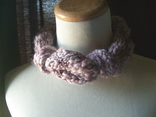 Custom Made The Amazing Chunky Skinny Scarf - In Dusty Muave