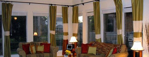 Custom Made Living Room Curtains For A Client In Cedar Park Texas