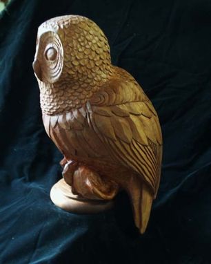 Custom Made Carved Owl