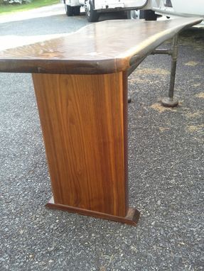 Custom Made Walnut Slab Butterfly Bench/ Coffee Table