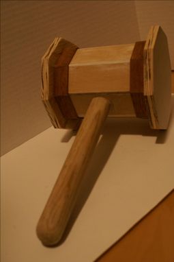 Custom Made Wood Large Lightweight 12 Inch Hammer Custom Example
