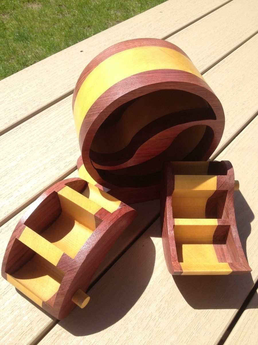 Handmade Bandsaw Jewelry Boxes by Live Edge Woodcrafts