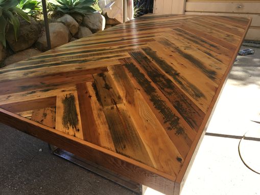 Custom Made Reclaimed Wood Conference Table